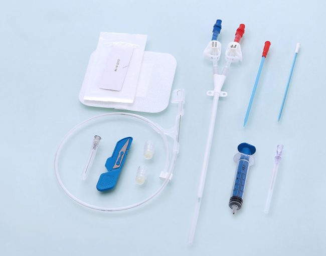 Hemodialysis catheter kit