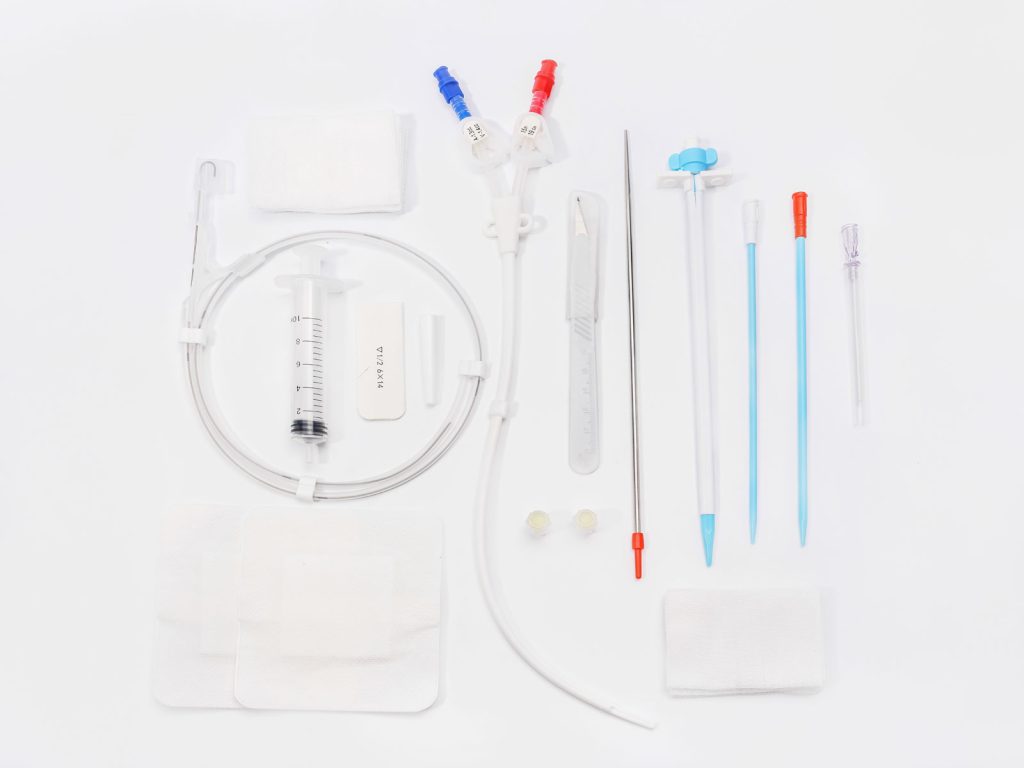 Long term hemodialysis catheter picture